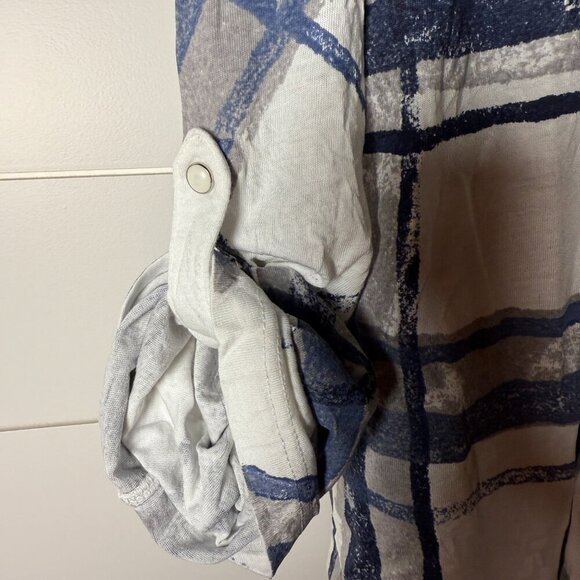 David Cline Tank & Snap Front Shirt Set White, Blue & Gray Size XL - Picture 5 of 10